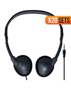 DIGITAL ENERGY(R) NWHDEFT1738 20PK OH54 ON EAR HDPHONES